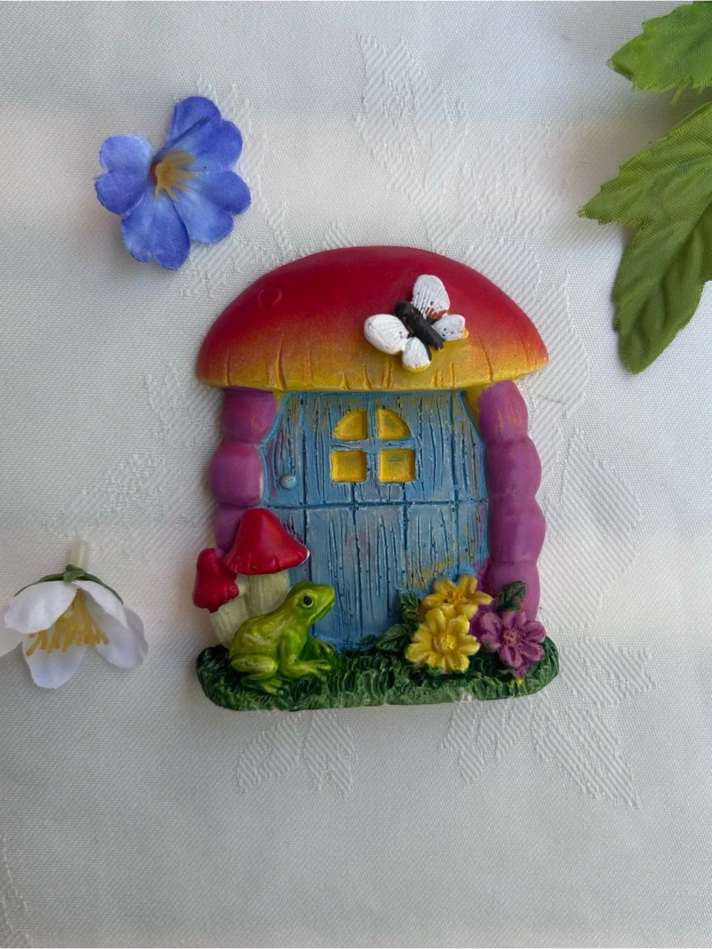 Mini Fairy Garden Decor Set Gnome Mushroom House Tree Swing Cottagecore NEW